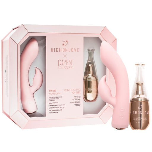 HighOnLove Object of Pleasure Gift Set with 30ml Stimulating O Gel and Pink Jopen Dual Stimulator Vibrator > Essentials > Massage Gift Set - Tophatter Daily Deals