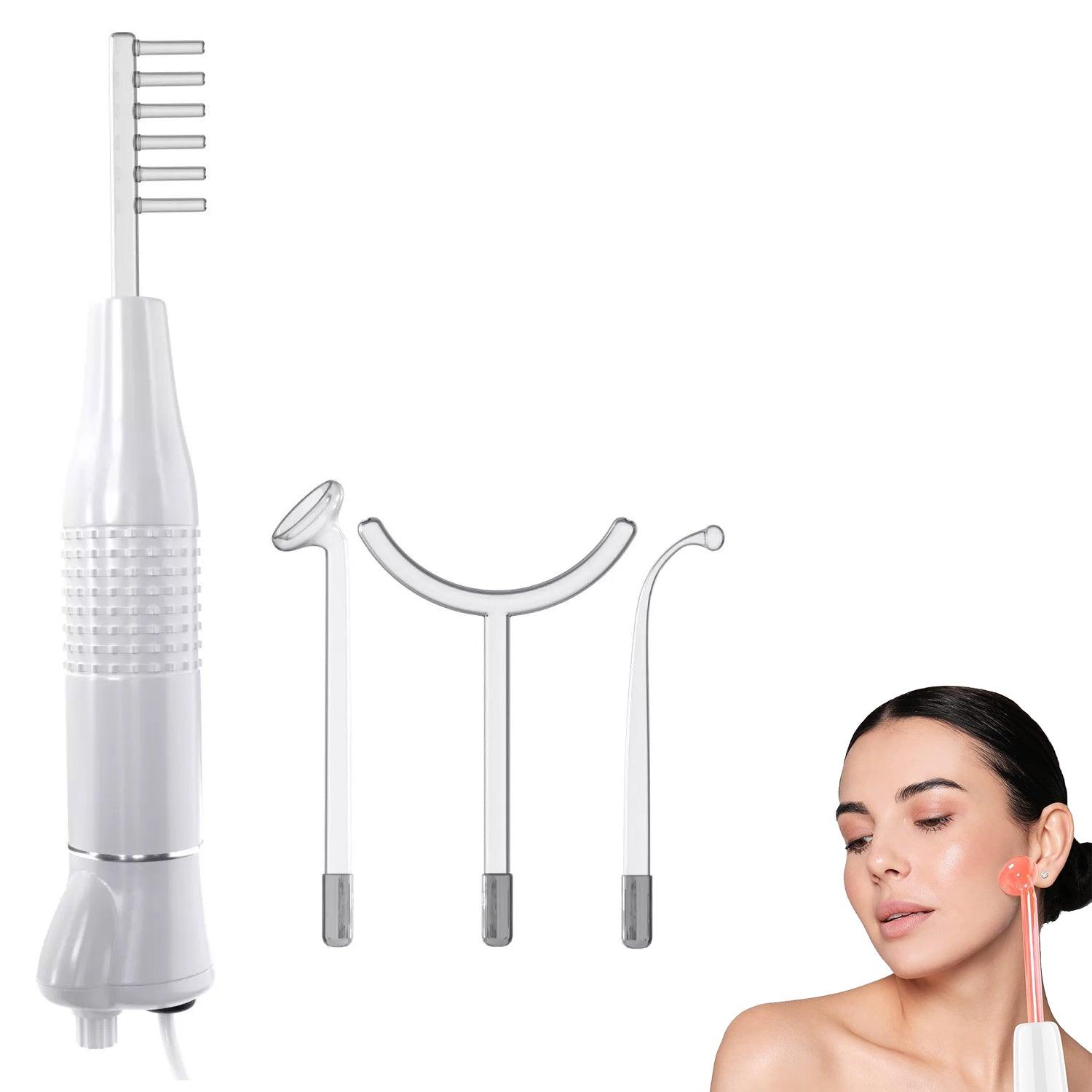 High Frequency Wand - 4 Nozzles Acne Removal Face & Hair Treatment Health & Beauty - Tophatter Daily Deals