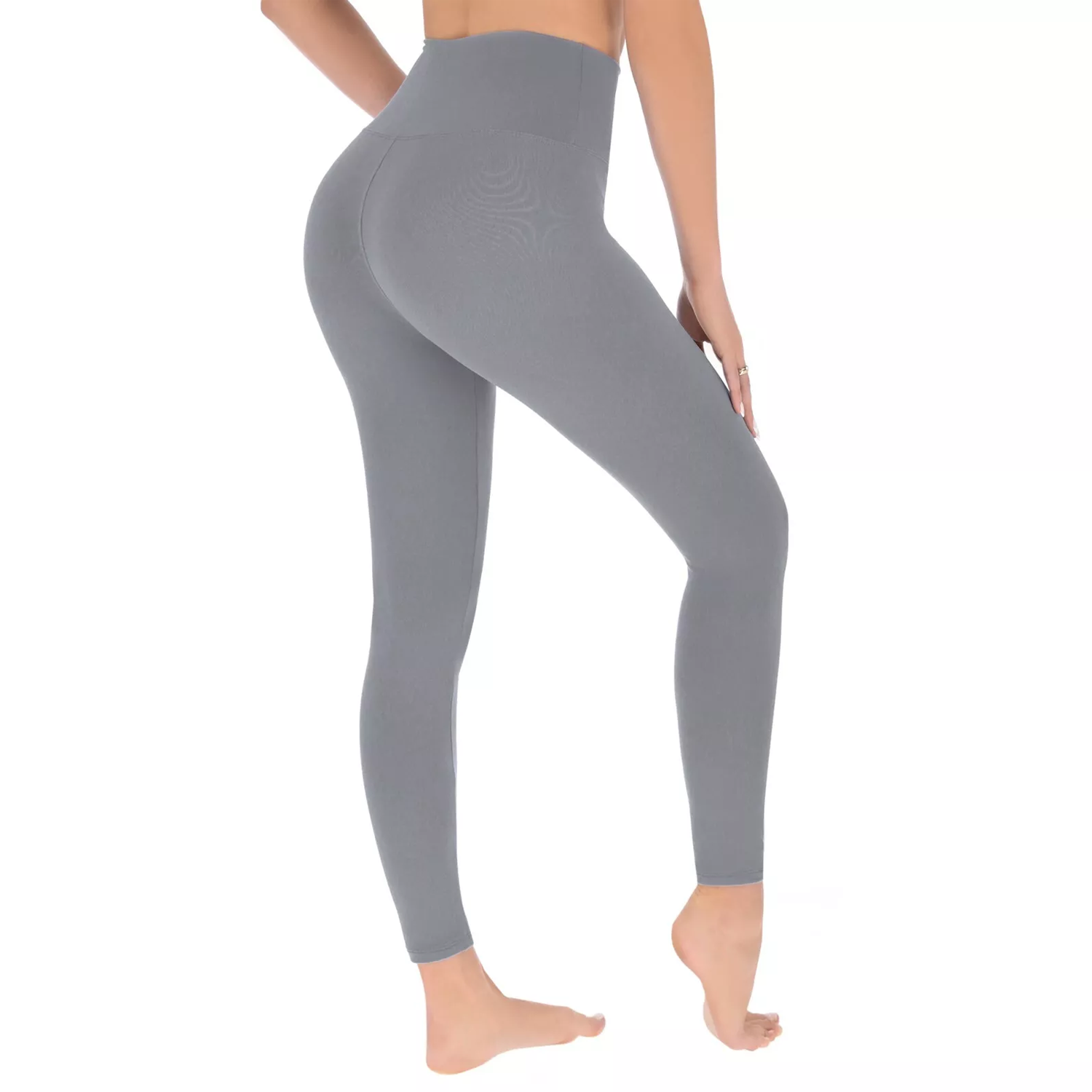 High Waisted Ladies Leggings – Stretchy, Tummy Control Workout & Everyday Wear Graphit Clothing - Tophatter Daily Deals