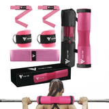 Hip Thruster Bar Pad - Barbell Pad Hip Thrust with Ankle Straps for Cable Machines Do Squats, Lunges, Hip Thrusts, Glutes & Leg Workouts Exercise & Fitness - Tophatter Daily Deals