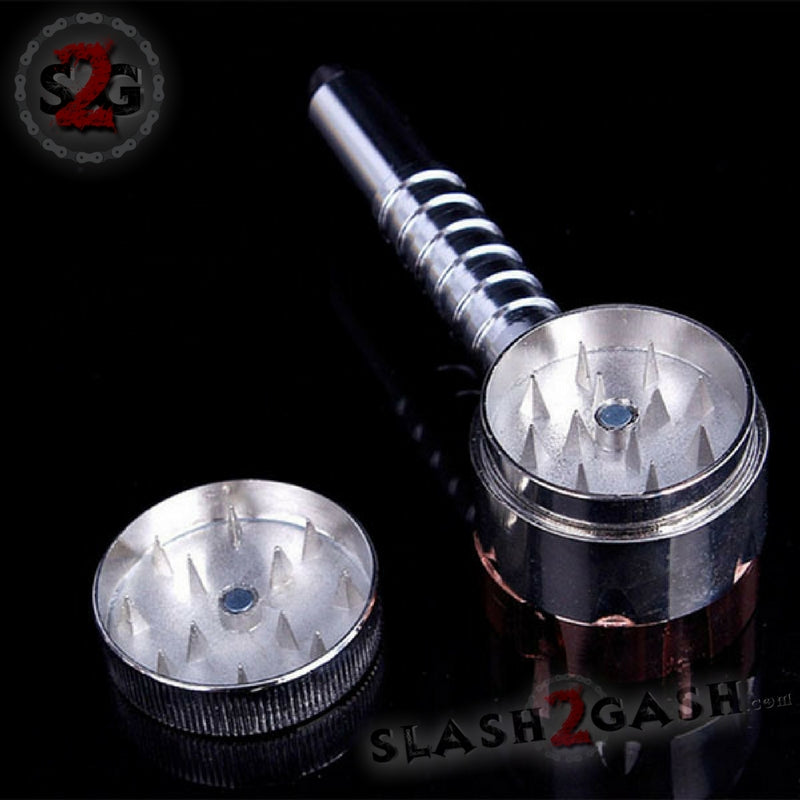 Six Shooter Rotating Revolver Smoking Bullet Metal Pipe w/ Grinder - V3 Smoking Accessories - Tophatter Daily Deals