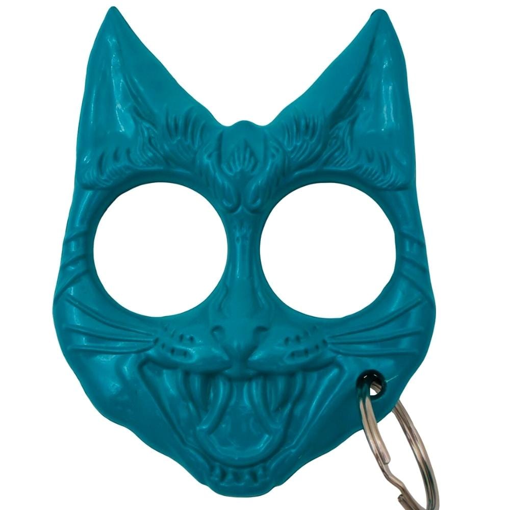 Hiss and Hurt Self-Defense Cat Keychain Teal Impact Self Defense - Tophatter Daily Deals