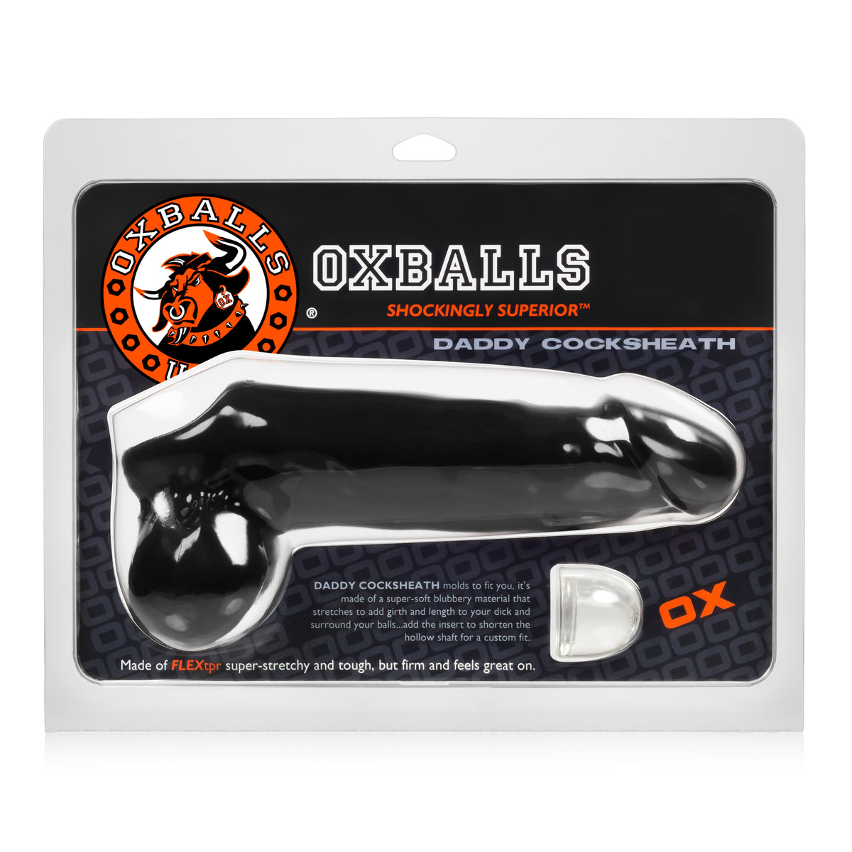 Daddy Cocksheath with Balls Black 10 Inch > Sex Toys For Men > Penis Sleeves - Tophatter Daily Deals