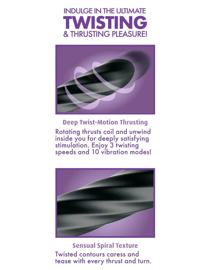 Anal Fantasy Elite Twist Ecstasy – Spiral Sculpted Anal Plug > Anal Range > Vibrating Butt Plugs - Tophatter Daily Deals