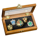 Harry Potter - Official Hogwarts House Pins Collection & Display Case Pin Set - Tophatter Daily Deals