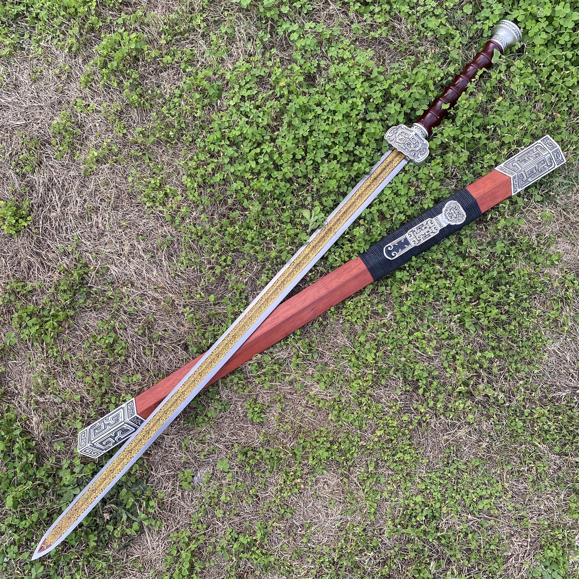 Chinese Ancient Life-size Holy Flame Han Sword Replica - Tophatter Daily Deals