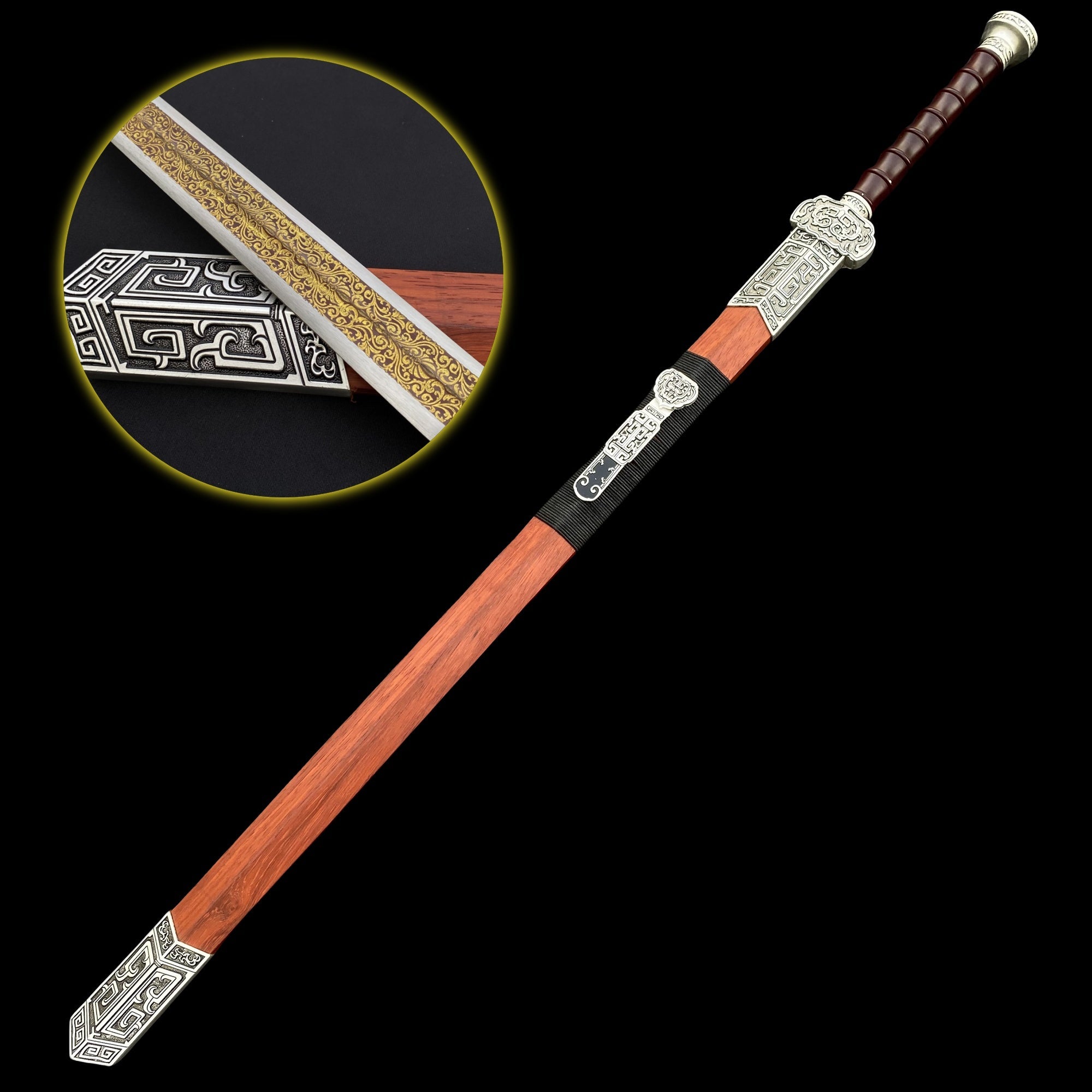 Chinese Ancient Life-size Holy Flame Han Sword Replica - Tophatter Daily Deals