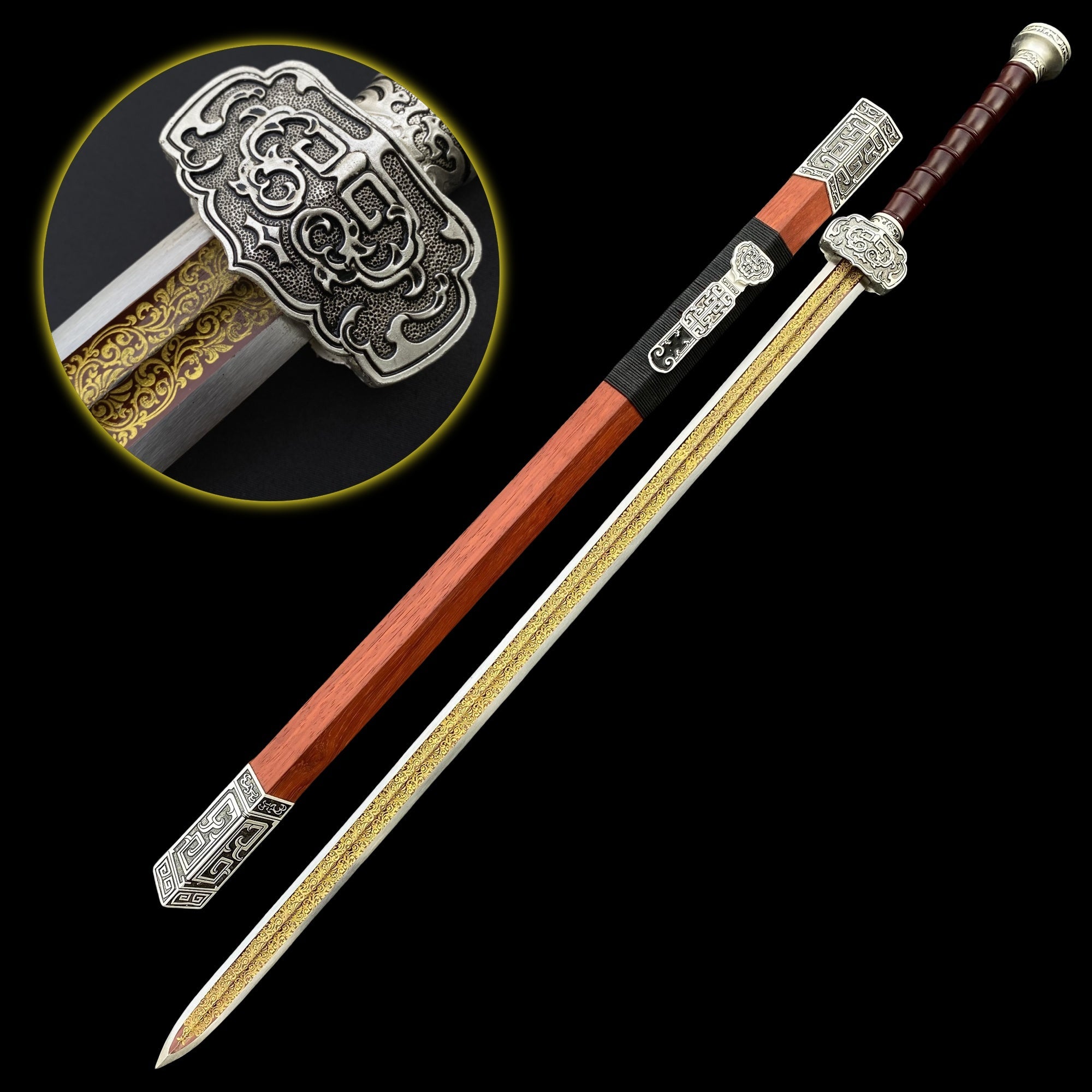 Chinese Ancient Life-size Holy Flame Han Sword Replica Han Sword - Tophatter Daily Deals