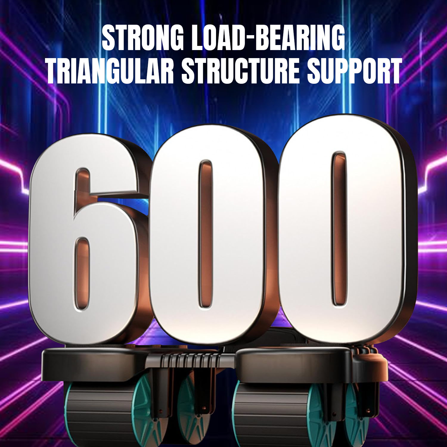 Abdominal Roller Wheel – 6 Elbow Support Non-Slip Fitness Wheel for Abs Workout & Core Training Exercise & Fitness - Tophatter Daily Deals