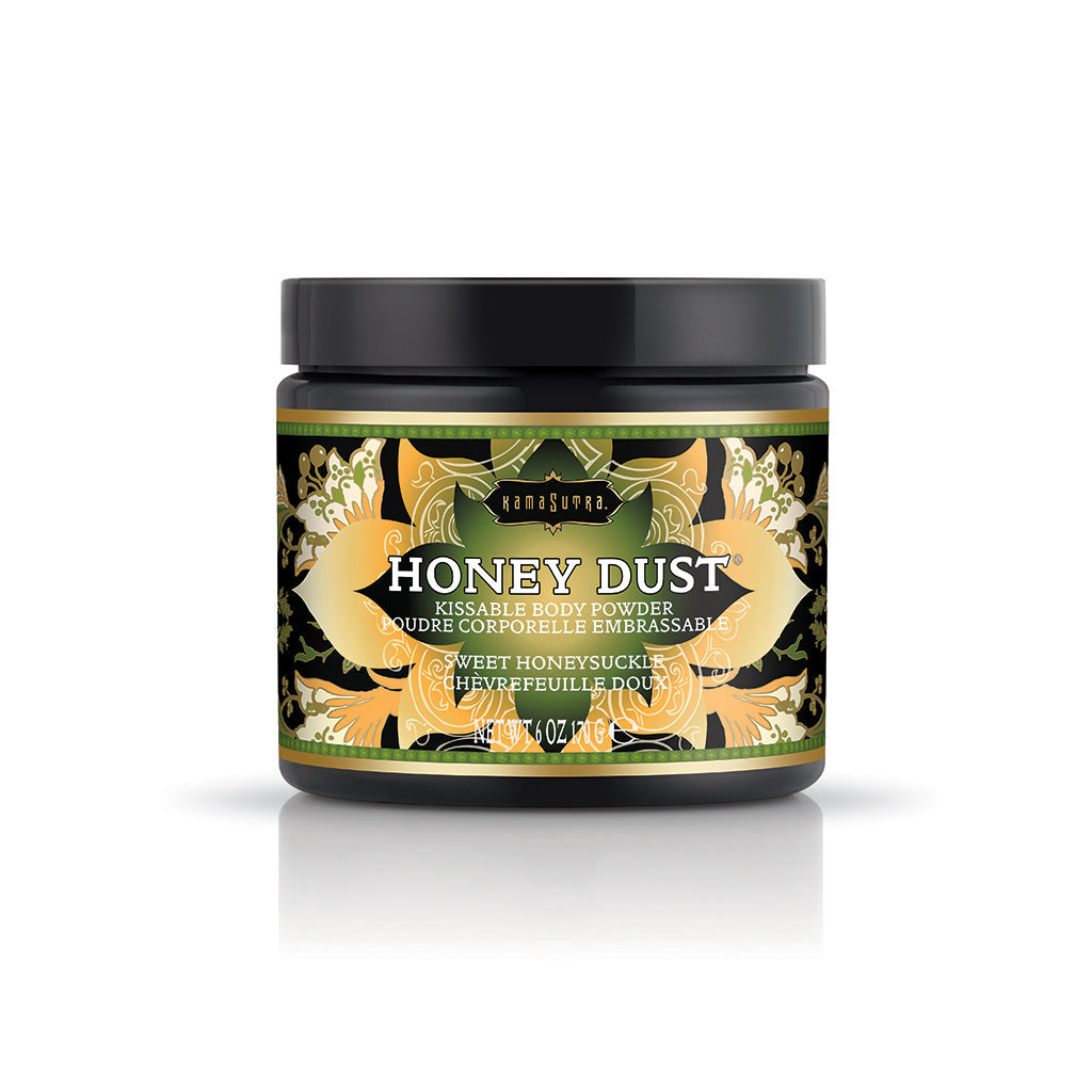Honey Dust Body Powder (6oz) Sweet Honeysuckle Kissable Scented Body Powder - Tophatter Daily Deals