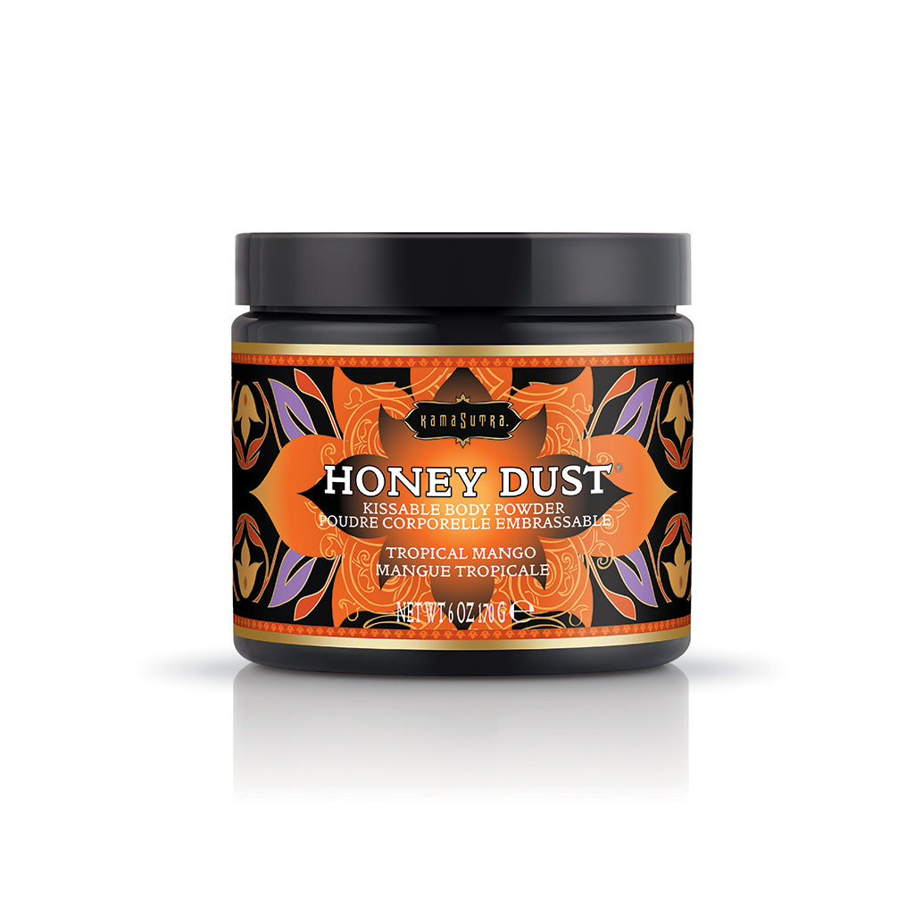 Honey Dust Body Powder (6oz) Tropical Mango Kissable Scented Body Powder - Tophatter Daily Deals