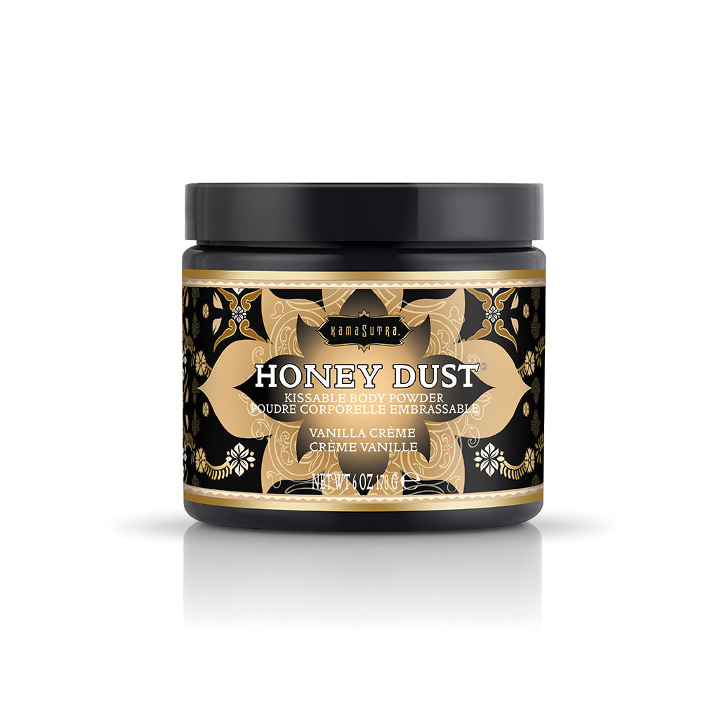 Honey Dust Body Powder (6oz) Vanilla Crème Kissable Scented Body Powder - Tophatter Daily Deals