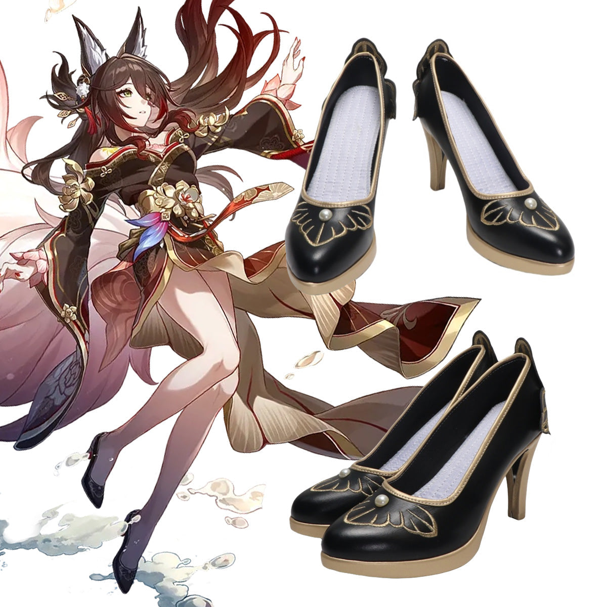 Honkai: Star Rail Fugue Black Cosplay Shoes Shoes/Boots - Tophatter Daily Deals