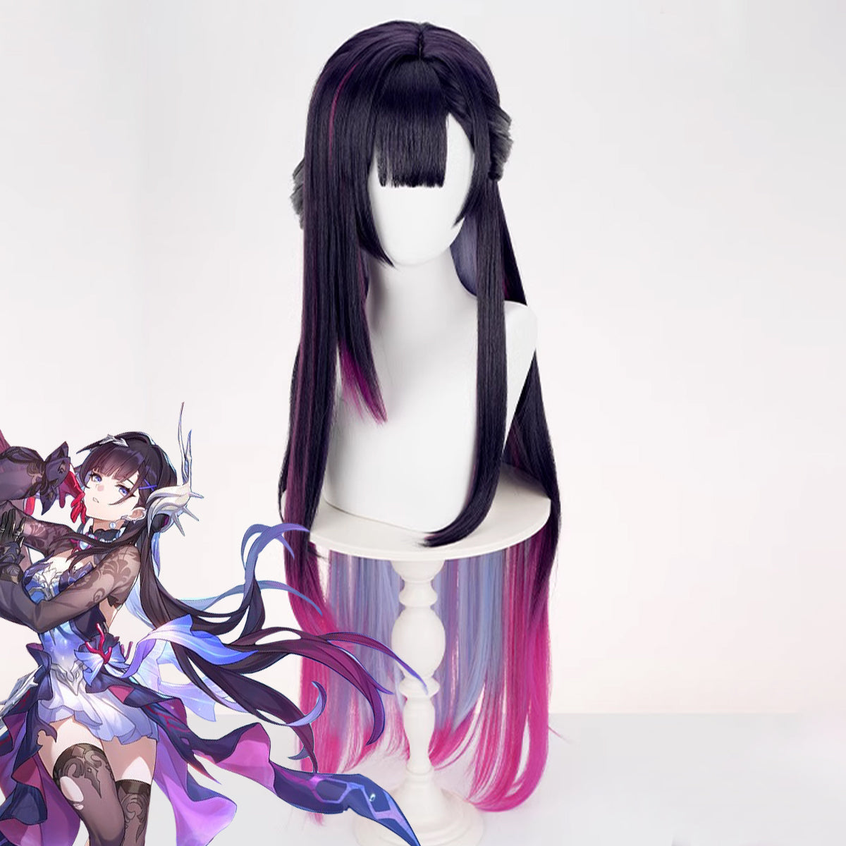Honkai: Star Rail Helektra Purple Cosplay Wig Wig - Tophatter Daily Deals