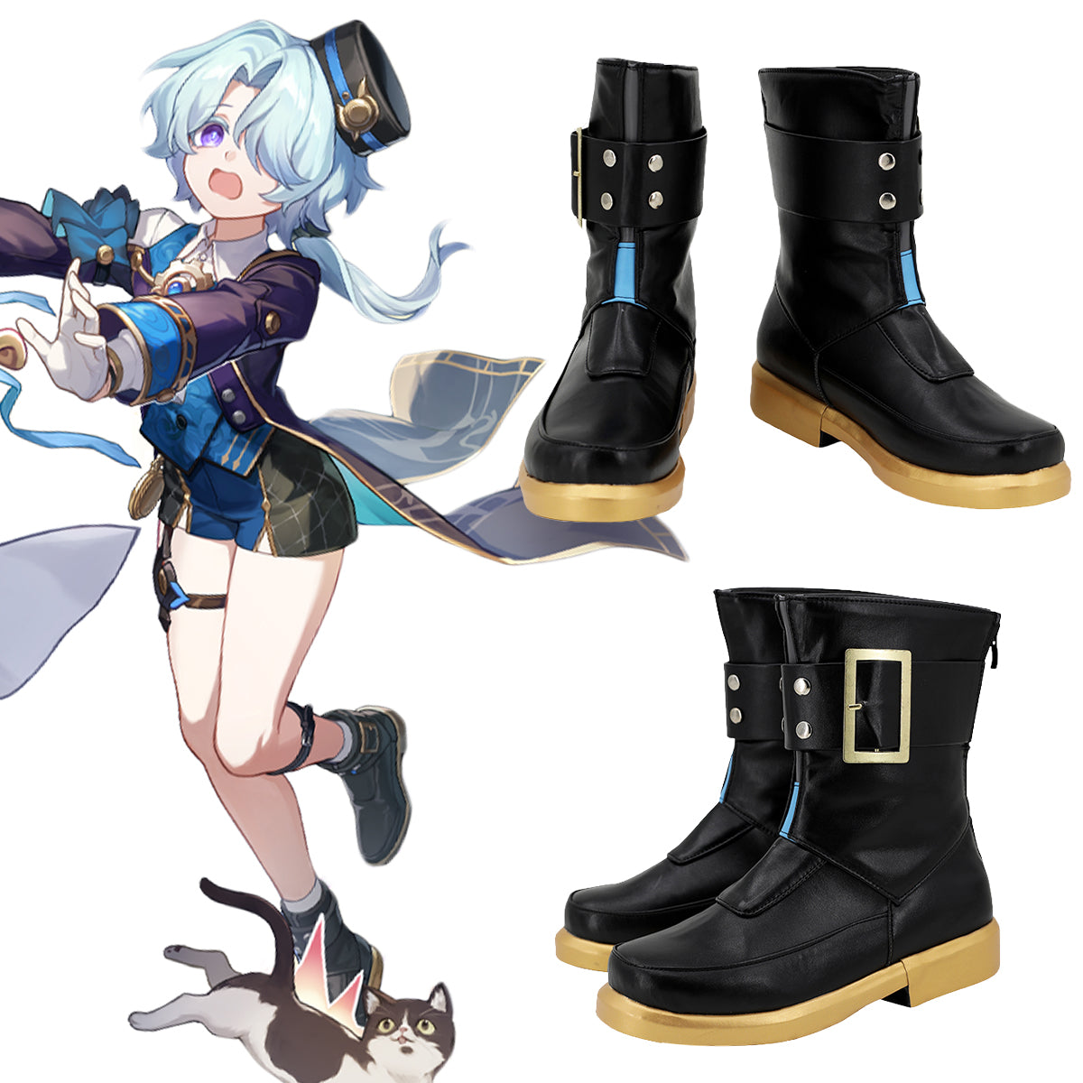 Honkai: Star Rail Misha Black Cosplay Shoes Shoes/Boots - Tophatter Daily Deals