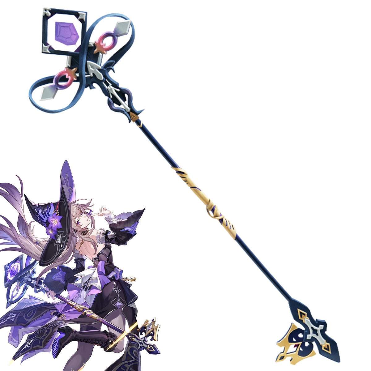 Honkai: Star Rail The Herta Herta Prime Staff Cosplay Weapon Prop Prop - Tophatter Daily Deals