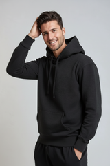 Midweight Hoodie Pullover CHARCOAL HEATHER Men's Tops - Tophatter Daily Deals