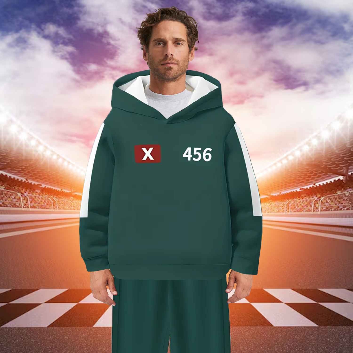 Hoodie and Joggers Set – Boys/ Girls Squid Game Inspired Casual Outdoor Tracksuit Hoodie and joggers set - Tophatter Daily Deals