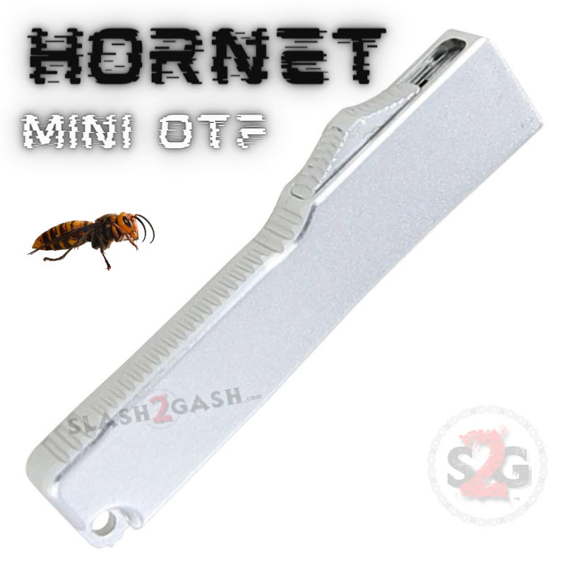 California Legal Mini OTF Dual Action Automatic Knife - Silver Hornet Knife-OTF - Tophatter Daily Deals