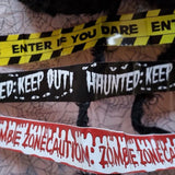 Halloween Caution Tape - 9m Halloween Warning Tape Banner Haunted House Party Decoration Horror Caution Festive & Franchise - Tophatter Daily Deals
