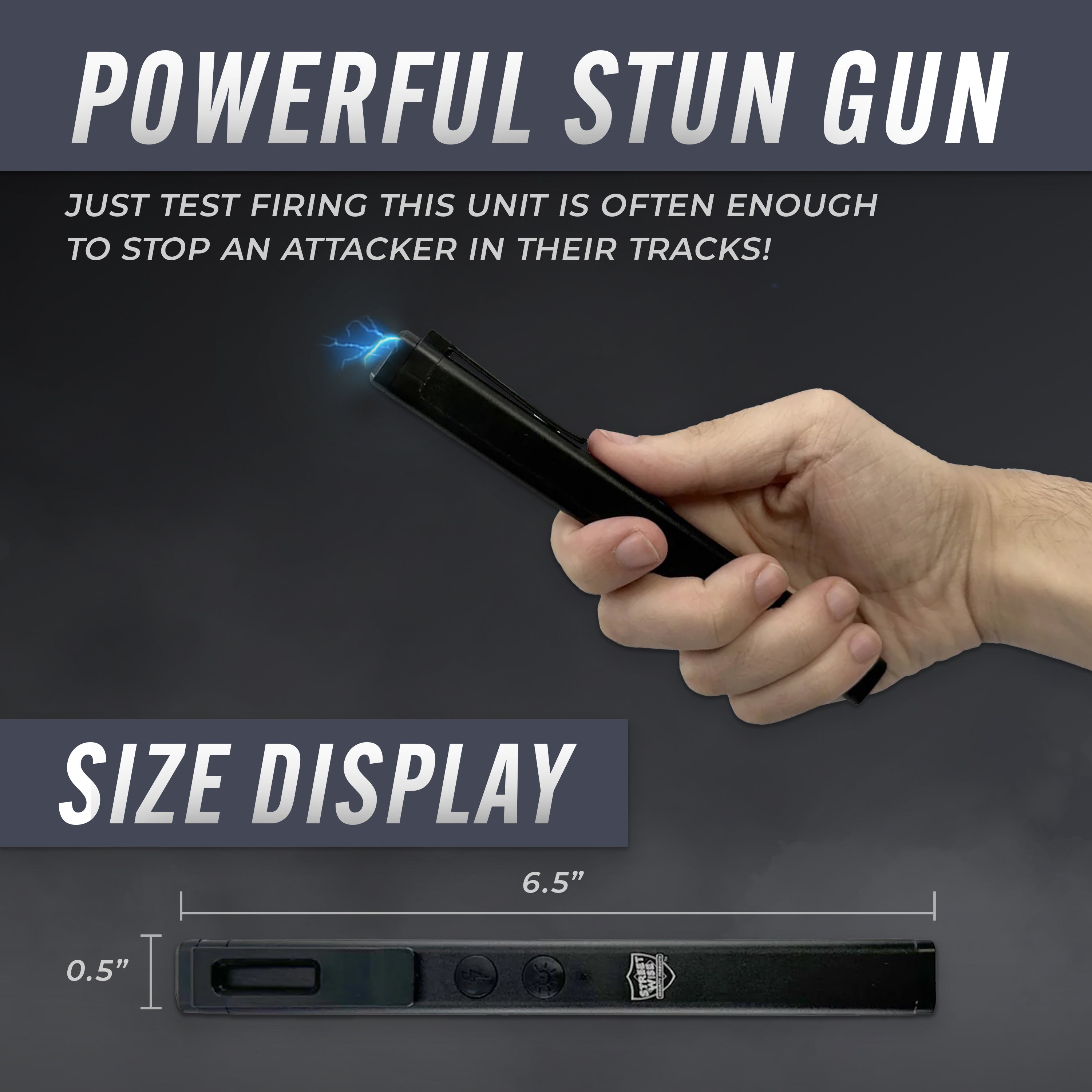 Streetwise Hot Rod 50,000,000 Dual Light Stun Gun Stun Gun - Tophatter Daily Deals