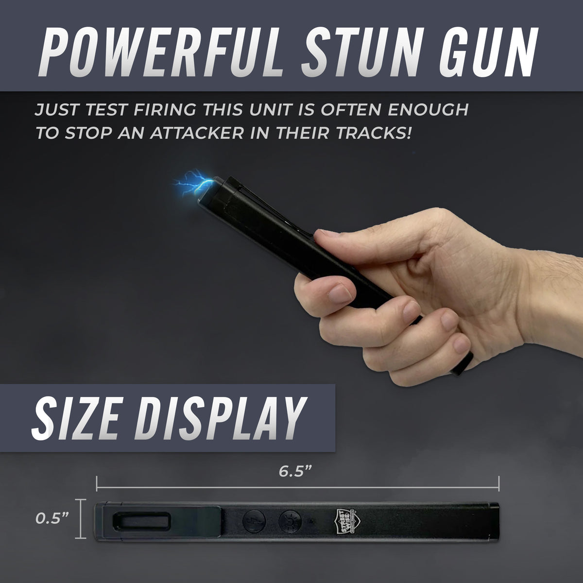 Streetwise Hot Rod 50,000,000 Dual Light Stun Gun Stun Gun - Tophatter Daily Deals