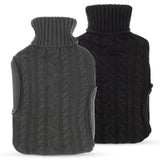Hot Water Bag With Cover - 2L Bottle Cover Bag With Built in Pockets Knitted Soft Cozy Bag Health Care - Tophatter Daily Deals