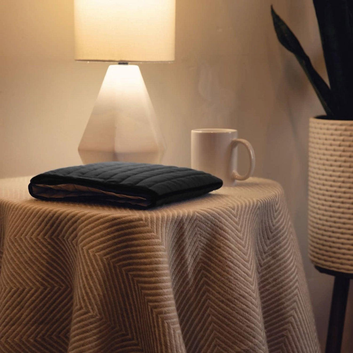 Microwavable Heat Wrap - Hotties Soothing Backwrap Microwavable Heat Wrap for Lower Back Pain Relief - Black Quilted Personal Care - Tophatter Daily Deals