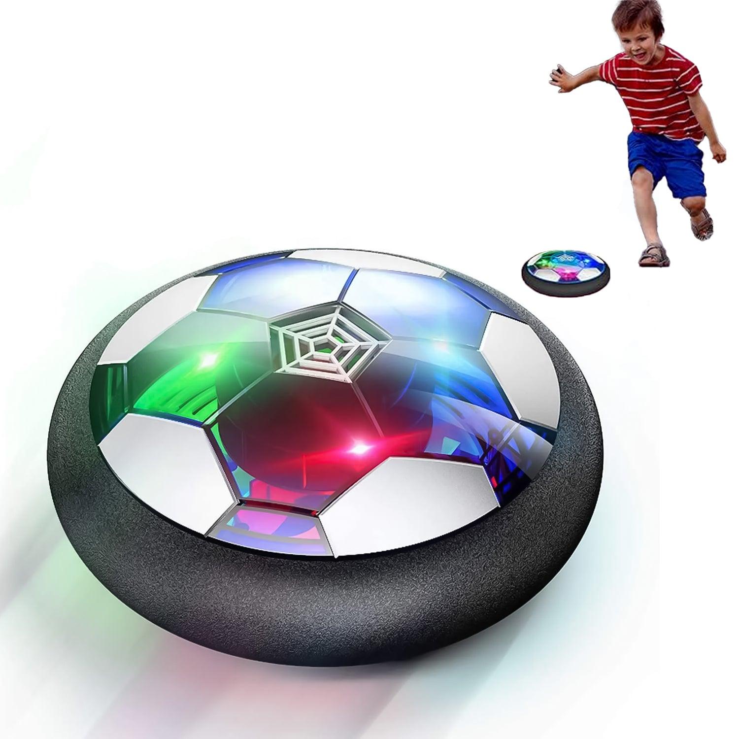 Hover Soccer Ball - Kids 3-12 Year Old Rechargeable Air Power Sport Football with Colorful LED Light | Foam Bumpers Indoor Outdoor Disk Toy Christmas Toys - Tophatter Daily Deals