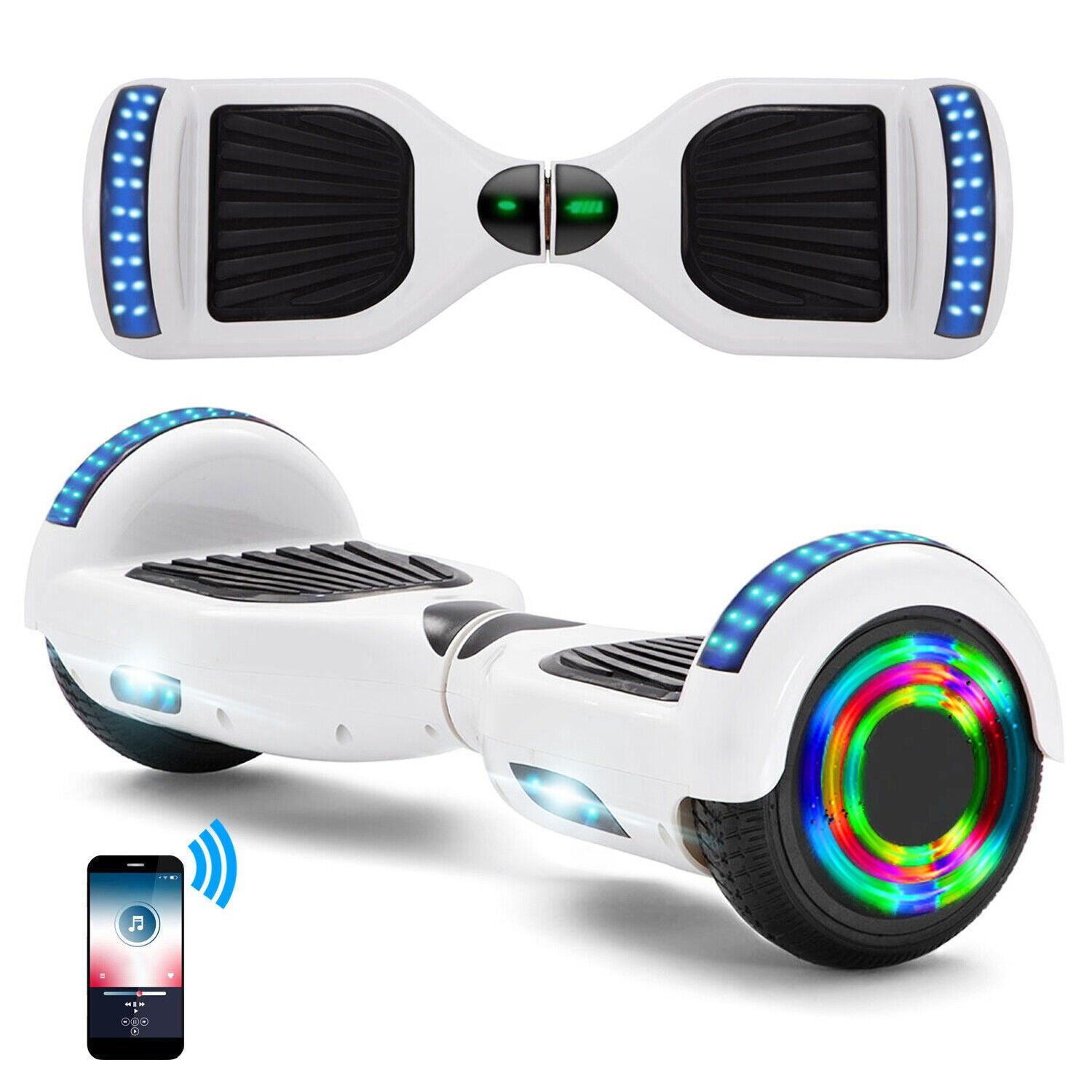 Electric Self Balancing Scooter - 500W Hoverboard For Kids Bluetooth LED Segway Sports & Outdoor - Tophatter Daily Deals