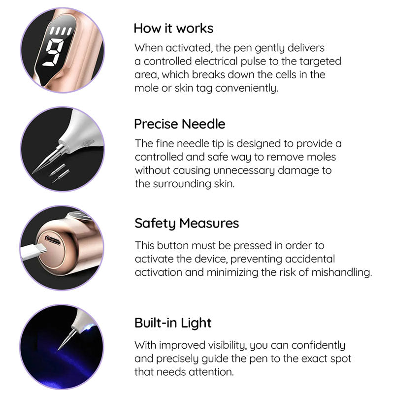 Mole Remover Pen Home Skin Tag Removal Painless Safe - Tophatter Daily Deals