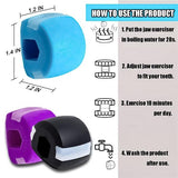 Jawline Exercise Ball - Jaw Exerciser 3 Pack with 3 Strengths Jawline Toner for Men and Women with Necklace and Storage Containers Hot Sale - Tophatter Daily Deals