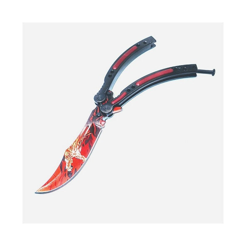 22 colors CSGO Butterfly Knife SHARP 440C Counter Strike Balisong Knife-Balisong - Tophatter Daily Deals
