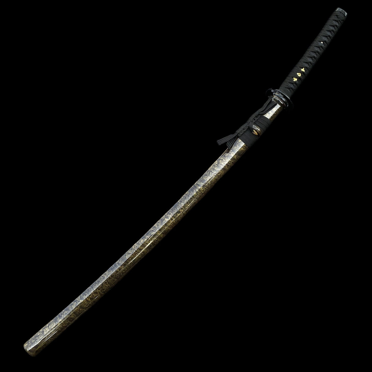 Japanese Traditional Katana Mitsudomoe Kamon Carbon Steel Blade - Tophatter Daily Deals