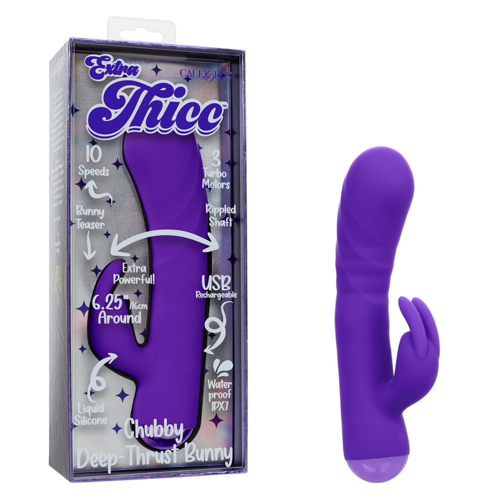 Extra Thicc Chubby Deep Thrust Bunny – 6.25 Inch Triple-Motor Vibrator > Vibrators > Ladies > Rabbit - Tophatter Daily Deals