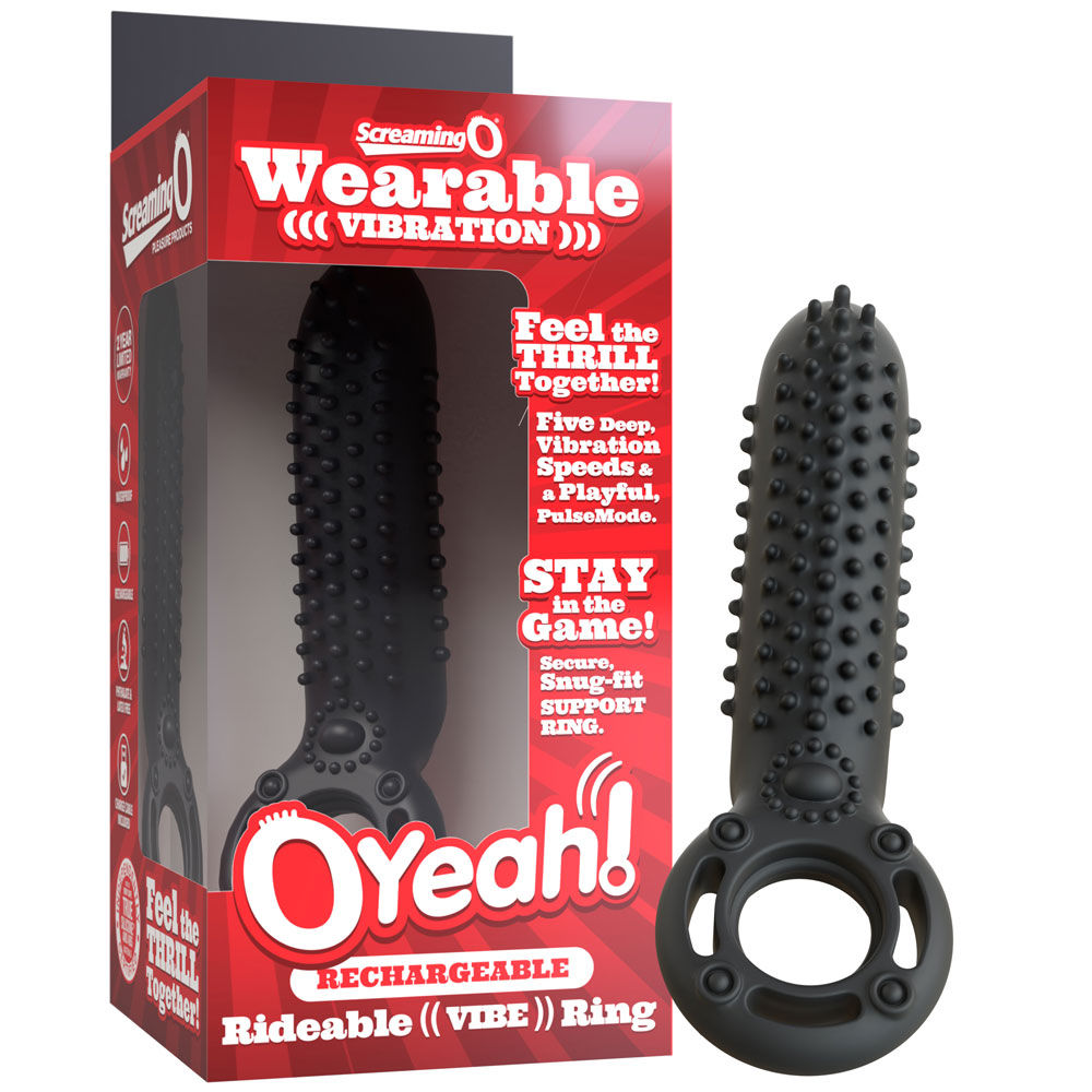 Oyeah Rechargeable Silicone Rideable Vibe Ring – Premium Silicone Vibrating Ring > Cock Ring > Vibrating - Tophatter Daily Deals