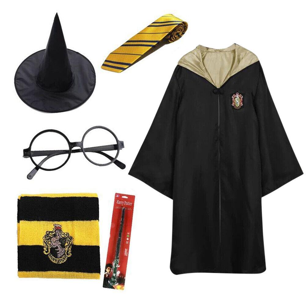 Harry Potter Costumes - Harry Potter Gryffindor Ravenclaw Slytherin Robe Cloak Tie Costume Wand Scarf Hufflepuff Apparel & Accessories - Tophatter Daily Deals