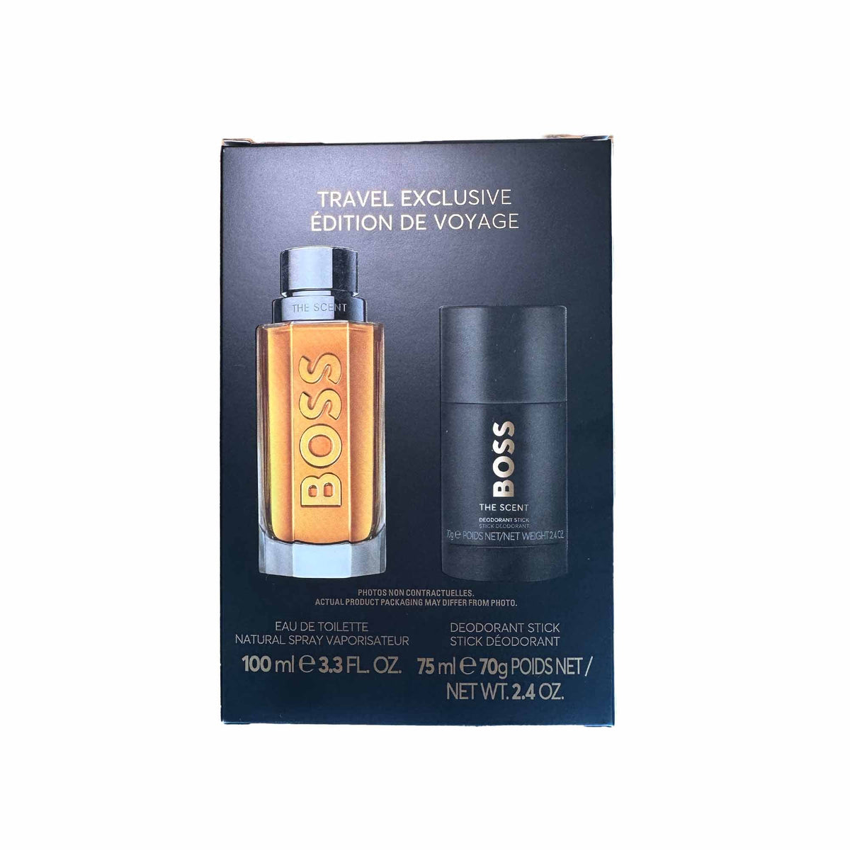 Hugo Boss The Scent Eau De Toilette 100ml & Deodorant Stick 75ml Gift Set - Tophatter Daily Deals