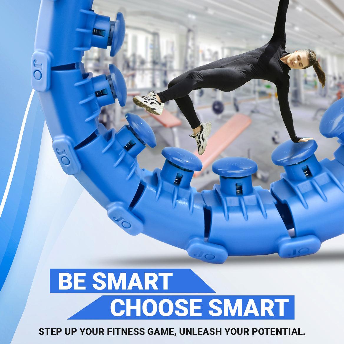 MASKURA Smart Weighted Hula Hoop With Counter 24 knots - Weight Loss Hula Hoop, Smart Fitness, Adjustable Ring Size With Counter Suitable For Adult Exercise & Fitness - Tophatter Daily Deals