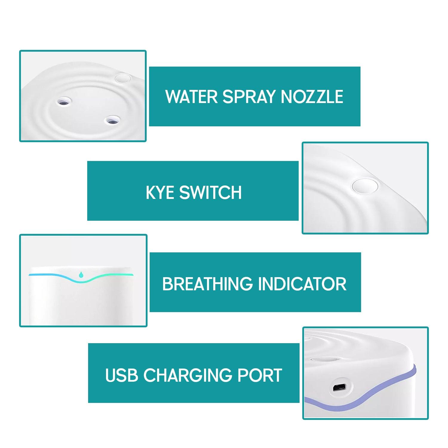 Cool Air Humidifier - 2L Air Purifier Humidifier Double Spray Port Essential Oil Aromatherapy Diffuser Apparel & Accessories - Tophatter Daily Deals