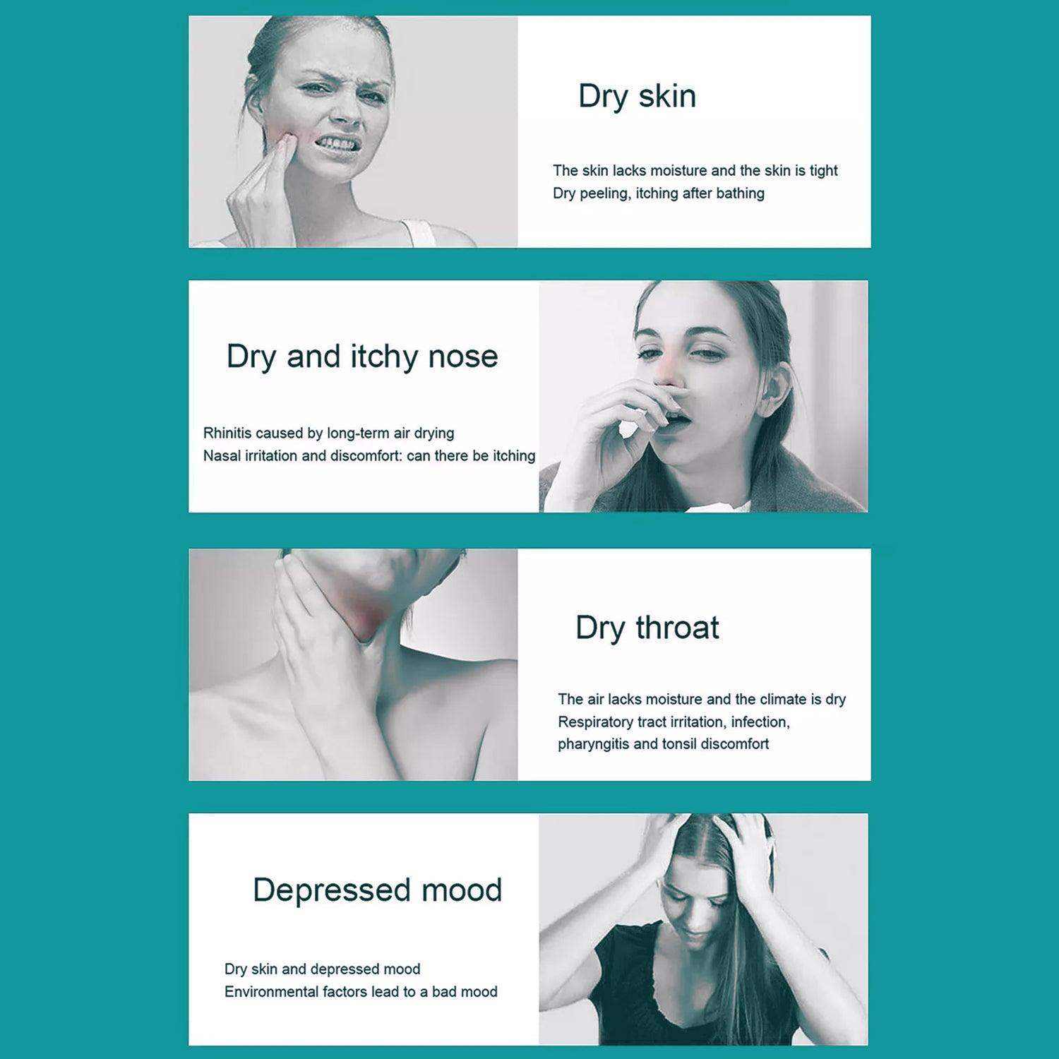 Cool Air Humidifier - 2L Air Purifier Humidifier Double Spray Port Essential Oil Aromatherapy Diffuser Apparel & Accessories - Tophatter Daily Deals