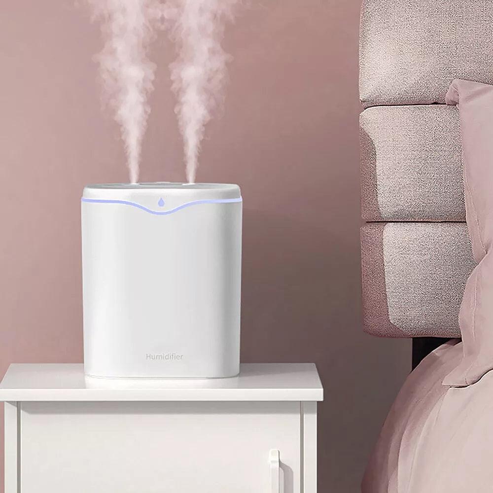 Cool Air Humidifier - 2L Air Purifier Humidifier Double Spray Port Essential Oil Aromatherapy Diffuser Apparel & Accessories - Tophatter Daily Deals
