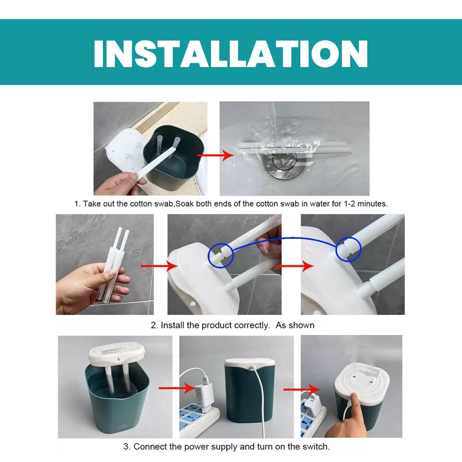 Cool Air Humidifier - 2L Air Purifier Humidifier Double Spray Port Essential Oil Aromatherapy Diffuser Apparel & Accessories - Tophatter Daily Deals