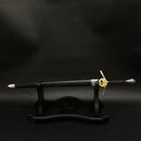 Wild Hunt Game Weapon Geralt's Steel Sword Metal Replica With Display Holder - Tophatter Daily Deals