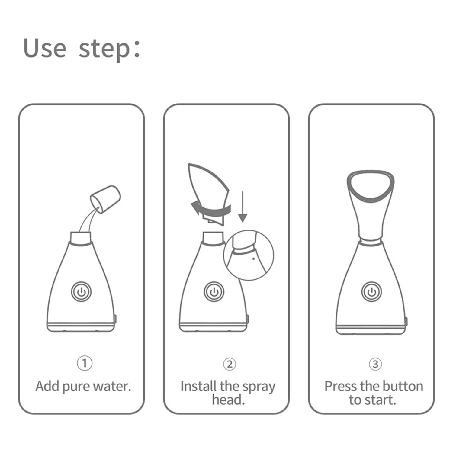 Facial Face Steamer - Nano Ionic Face Steamer Deep Clean Moisturizing Steaming Face Skin Care Hot Cold Health & Beauty - Tophatter Daily Deals