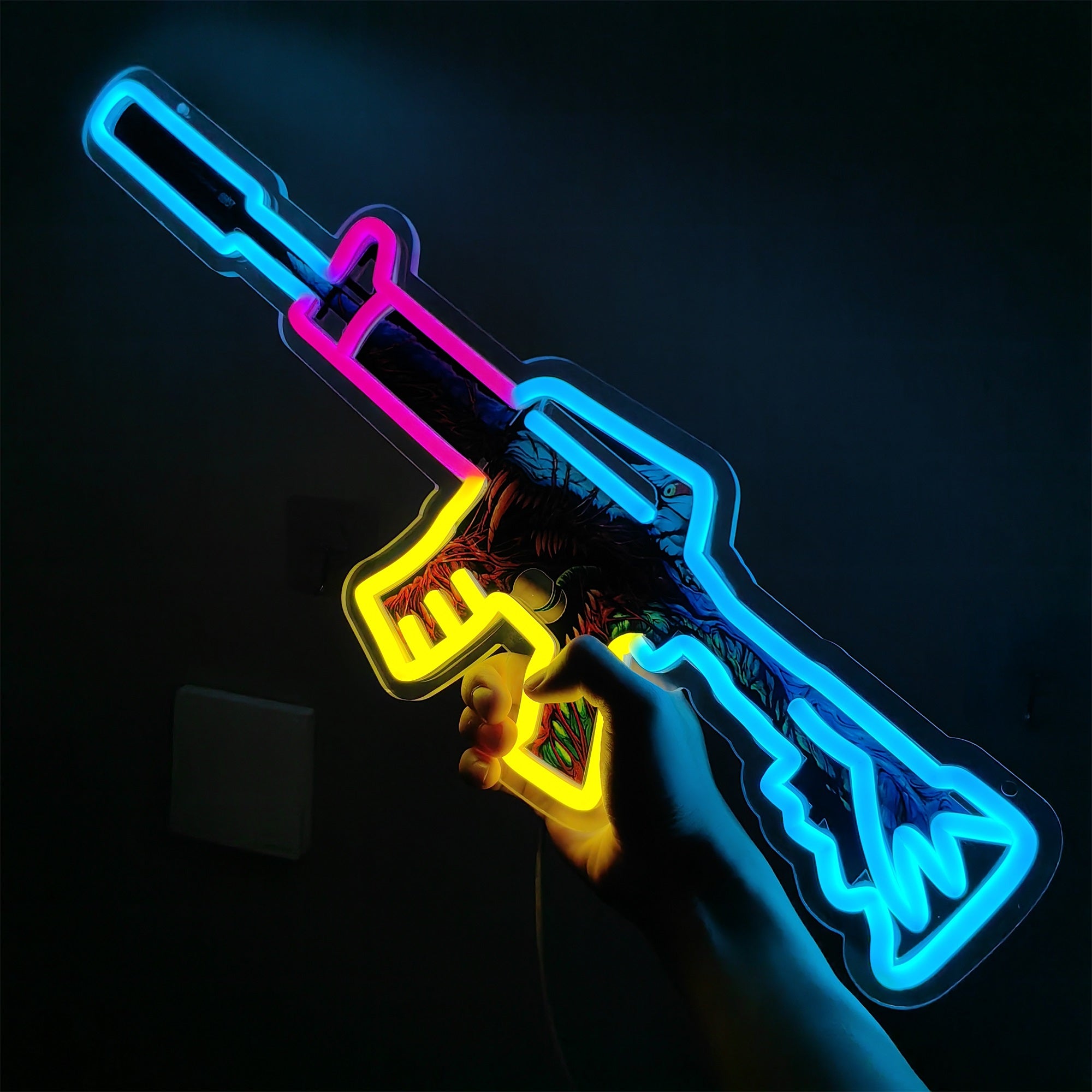 M4A1-S Hyper Beast Rifle Neon Light Wall Decor - Tophatter Daily Deals