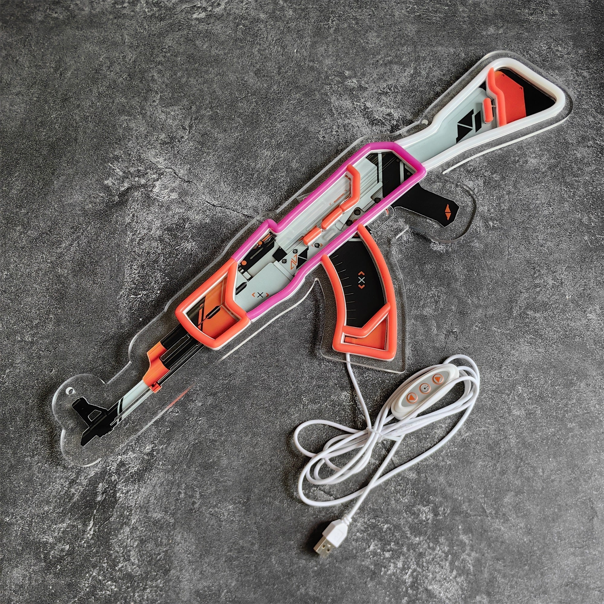 AK47Asiimov Rifle Neon Light Wall Decor - Tophatter Daily Deals