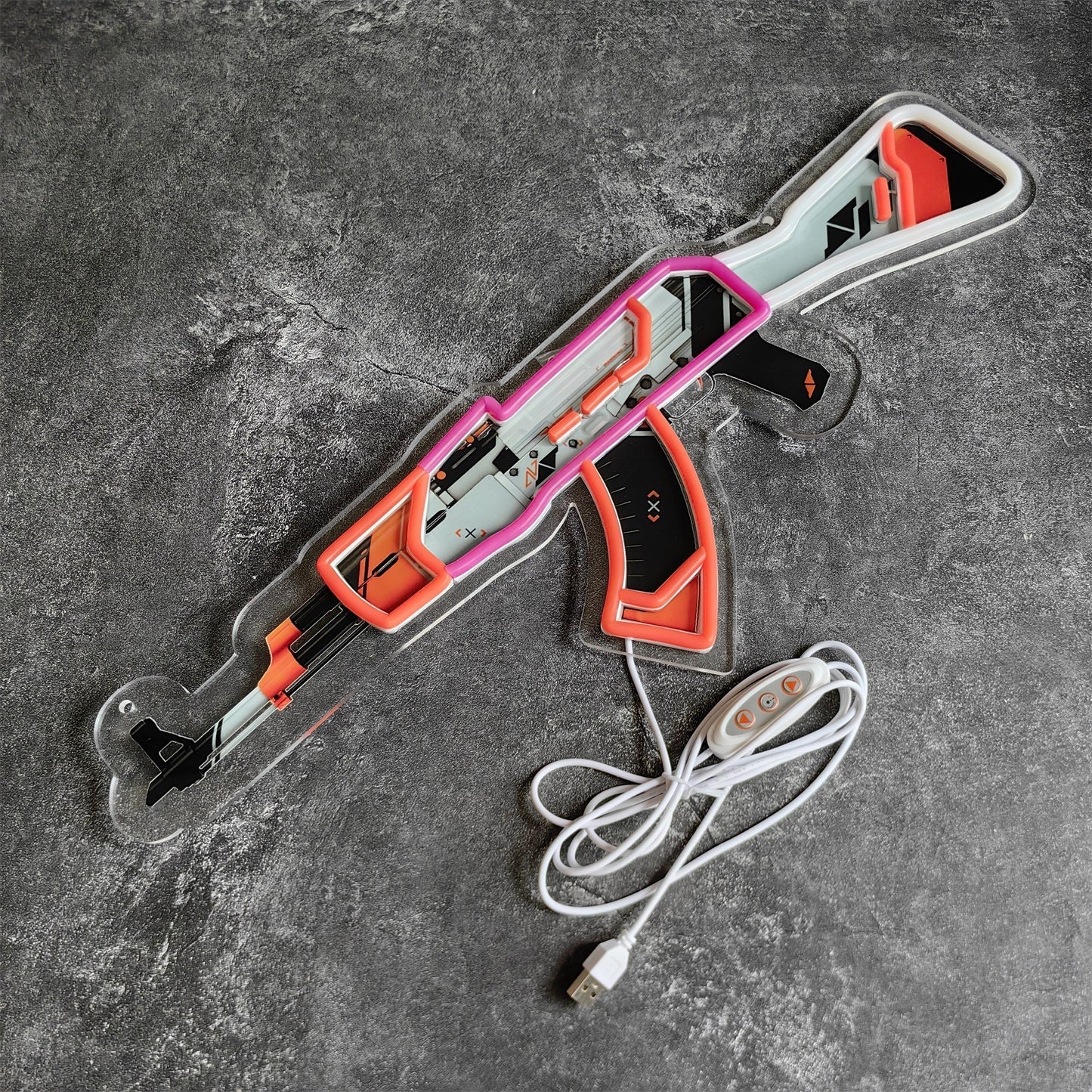 AK47Asiimov Rifle Neon Light Wall Decor - Tophatter Daily Deals