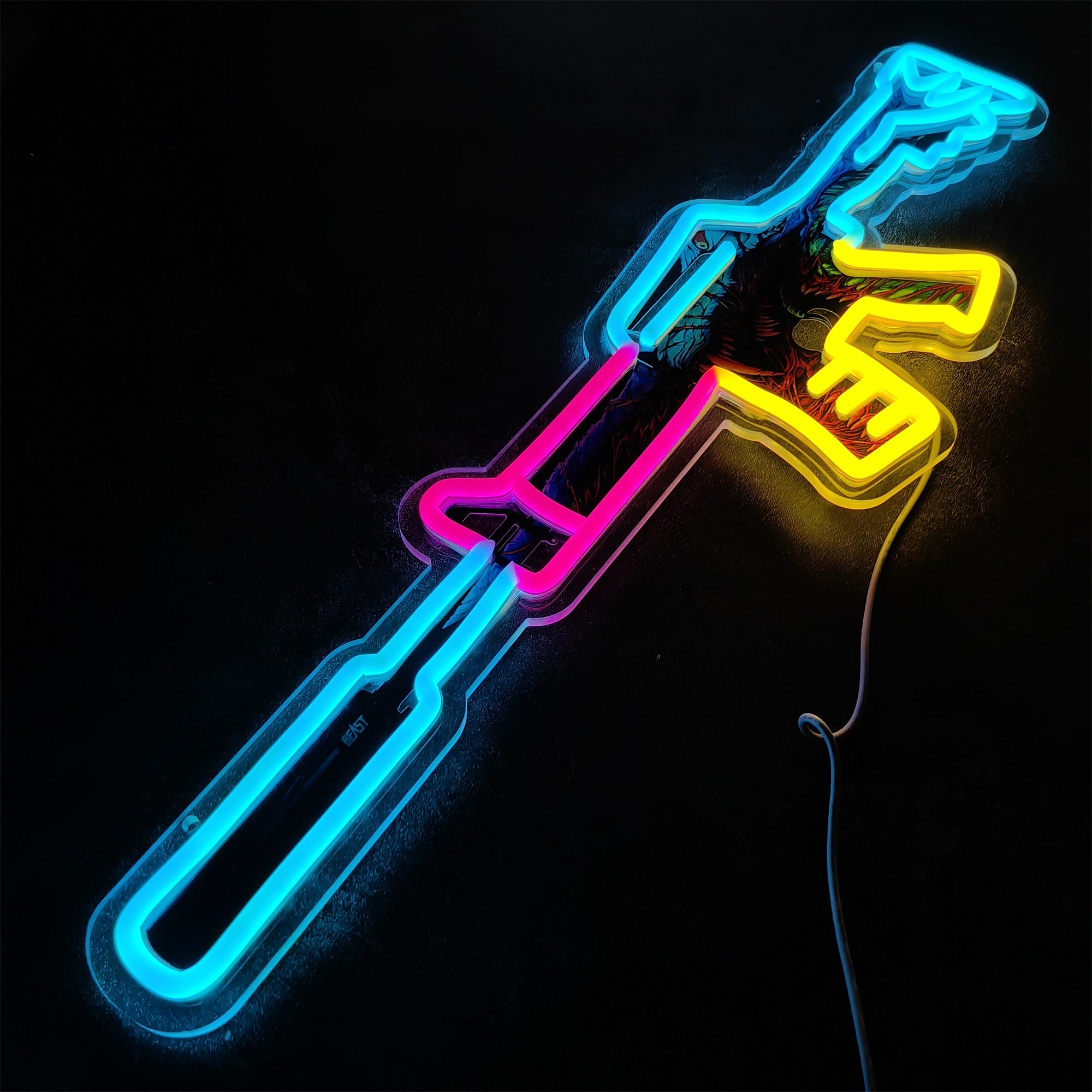 M4A1-S Hyper Beast Rifle Neon Light Wall Decor - Tophatter Daily Deals