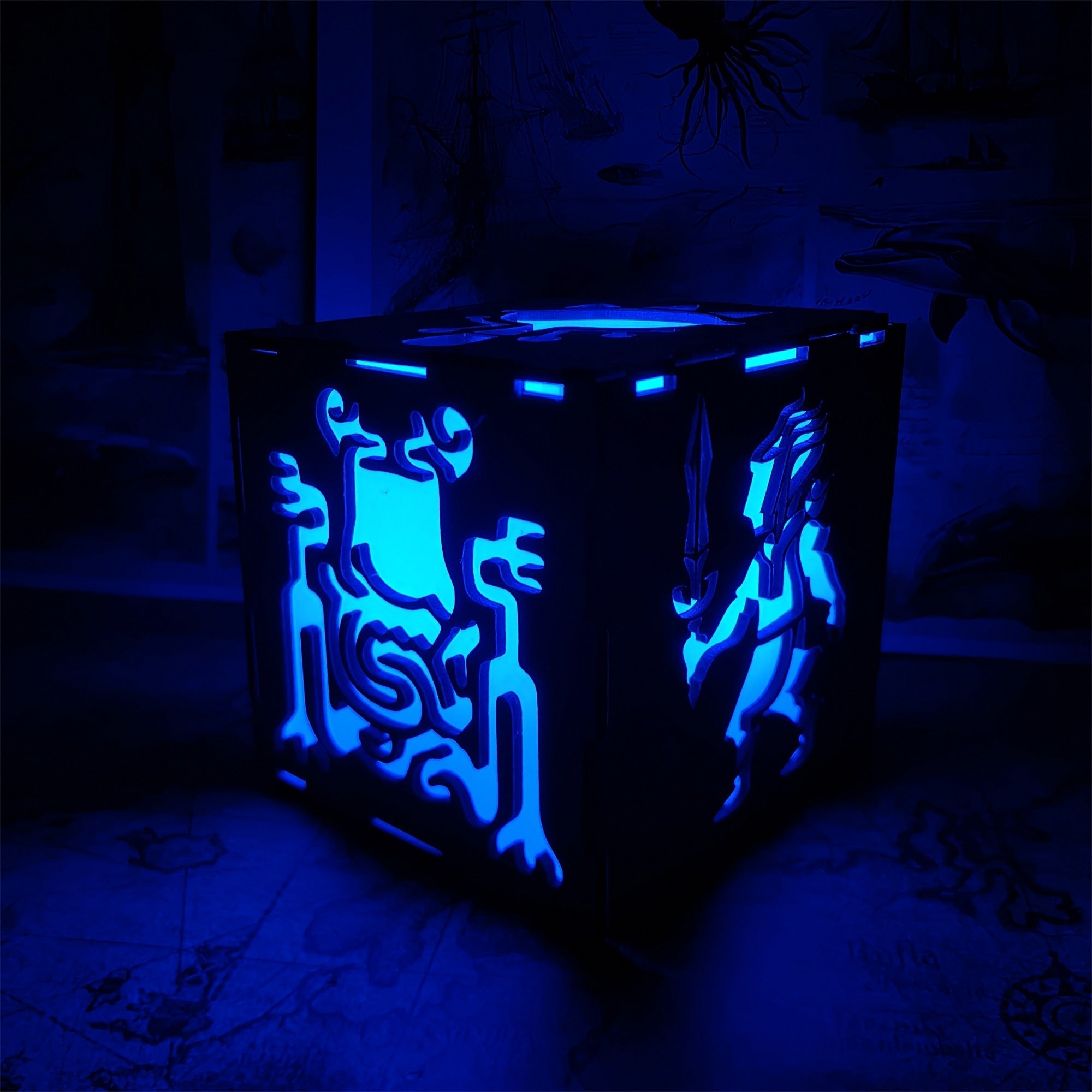 Link Master Icon Wooden Cube Light Game Desk Decor - Tophatter Daily Deals